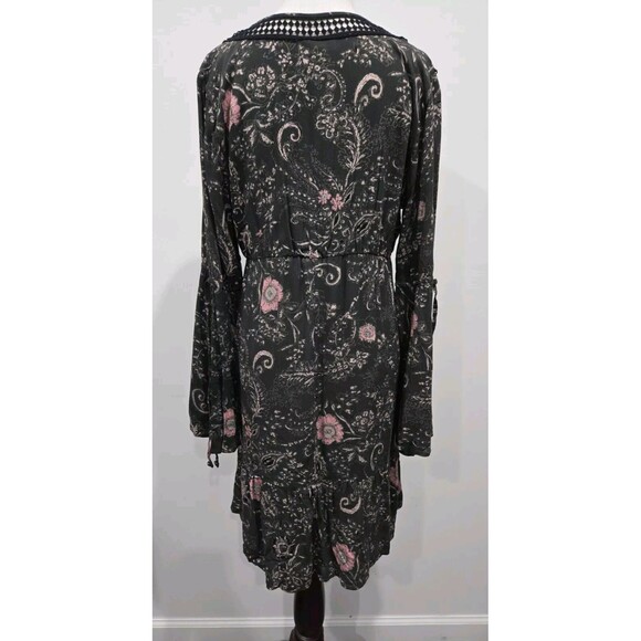 NWT Style&Co Floral Boho Peasant Dress Crochet Bell Sleeves Boho Fairy Small‎ S - Picture 8 of 10